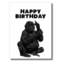 Happy Birthday Gorilla Card